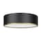 Z-Lite Arlo 4 Light Flush Mount, Matte Black & Rubbed Brass 2303F4-MB-RB - alternate 4